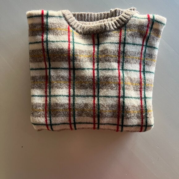 Wool Plaid Vintage Ralph Lauren Sweater | Size L - Picture 13 of 14